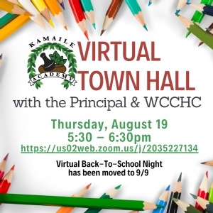 Virtual Town Hall Meeting for Kamaile Academy ʻOhana